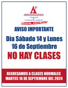 FERIADOS MES SEPT 2024